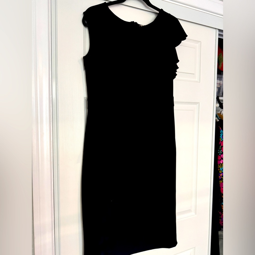 Vintage inspired black cocktail dress